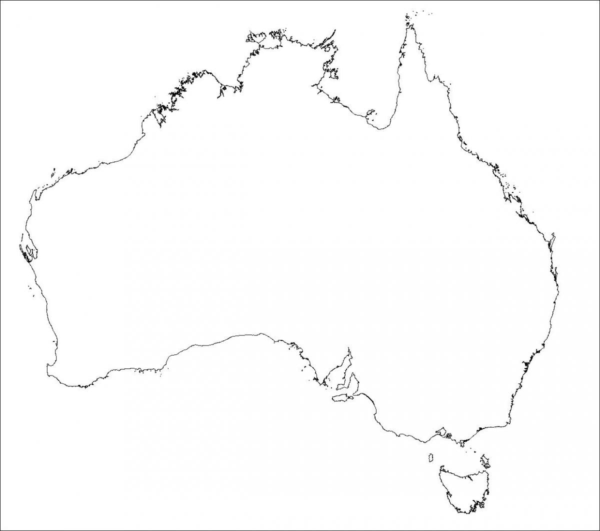 خريطة معالم أستراليا