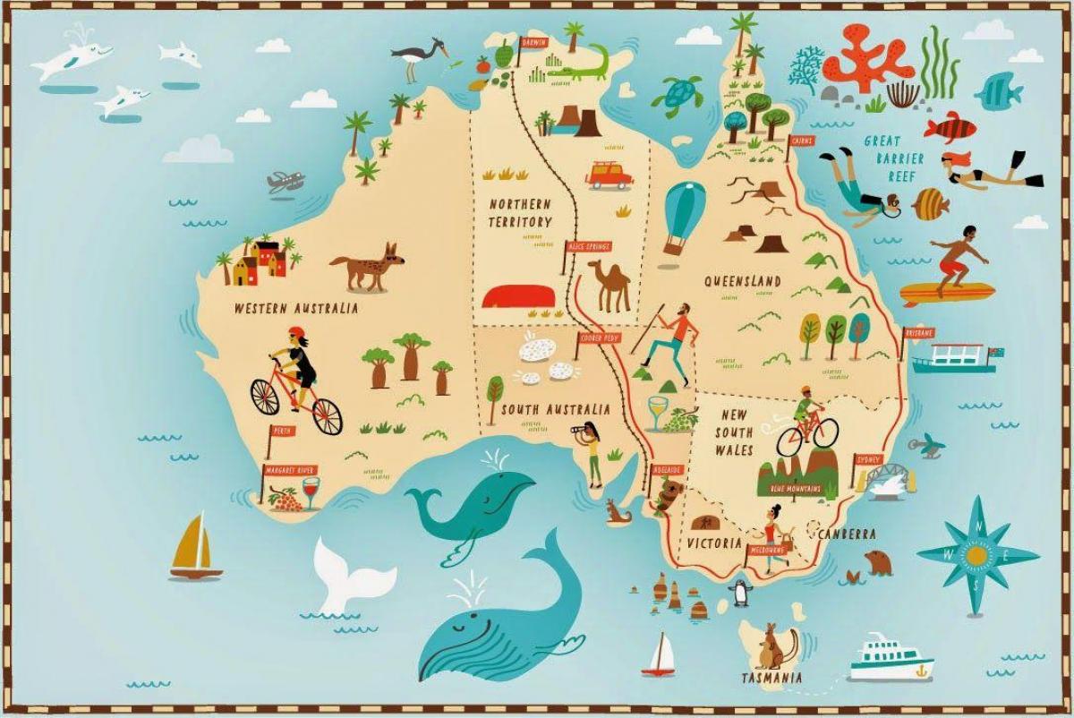 خريطة السفر في أستراليا